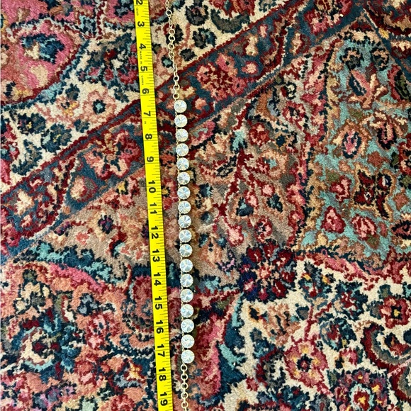 J Crew Statement Necklace Gold 21 inch GUC - Picture 2 of 4